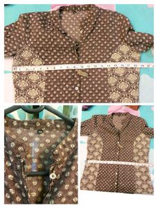 Elegant Brown Printed Kurta