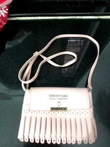 Forever Young Pink Fringe Crossbody Bag
