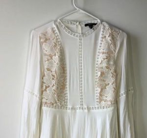 Forever 21 Floral Lace Knit Mini Dress