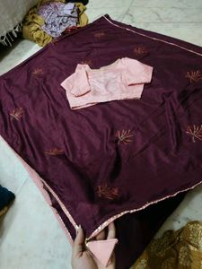 Saree With Blouse Marvadi Style