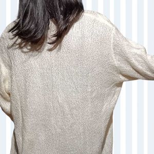 Cream Embroidered Shirt