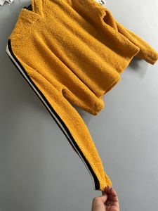 Mustard Fuzzy Hoodie