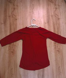3/4th Sleeve Fitted Crop Top