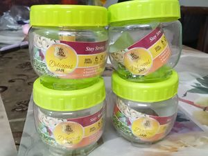 Transparent Plastic Jars