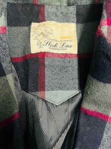 Woolen Check Coat
