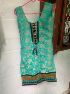 Blue And Sea Green Suit Salwar