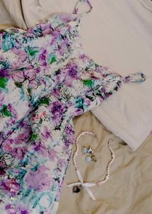 Floral Coquette Dress