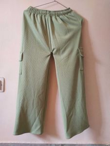 Sage Green Cargo Sweatpants