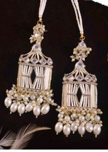 Doli White Jhumkas