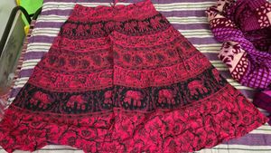 Elephant Print Skirt