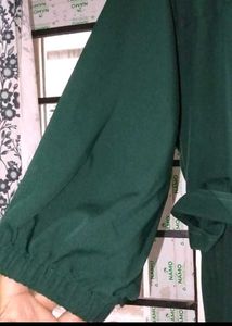 Emerald Green Pleated Midi Dress