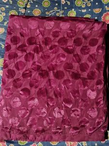 Burgundy Polka Dot Velvet Fabric