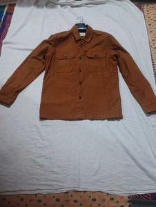 Brown Button-Down Shirt