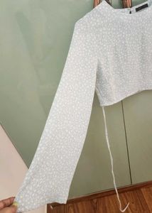 Floral Tie-Back Crop Top