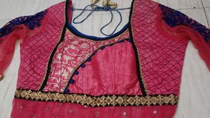 Elegant Pink Anarkali Kurta