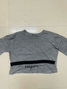 Gray Inspire Graphic Tee