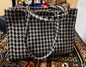 Houndstooth Tote Bag
