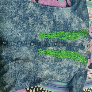 Denim kurti for women size is 42 as shown in image