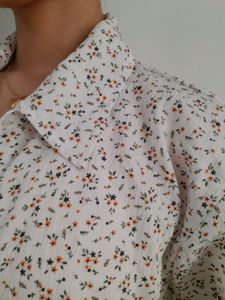 Korean Floral Asthetic Shirt For Women