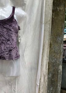 263010. Purple Velvet Tank Top