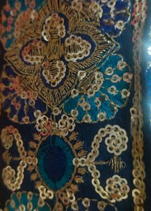 Embroidered Trim with Sequins