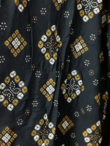 Black &amp; Gold Printed Kurti