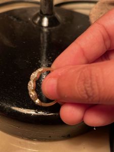 Elegant Gold Ring with AD diamonds