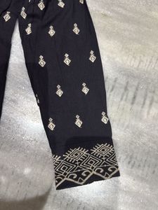 Patterned Black Shirt