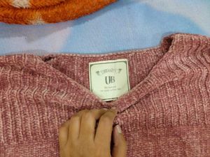 Side ribbon stylish pullover 🩷