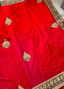 Elegant Red Saree