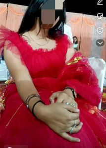 Red Net Lehenga Choli