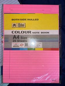 Colored A4 Sheets- 4 PACKET✨