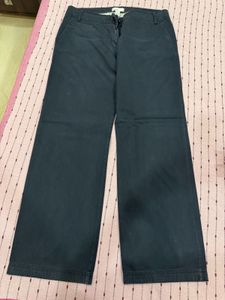 Navy Wide Leg Pants