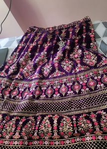 Women&#39;s Embroidered Lehenga With Blouse And Dupatt