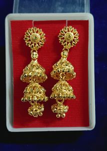 Golden Latkan Earrings.