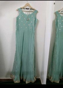 SEQUINS WORKED WEDDING GOWN WITH DUPATTA