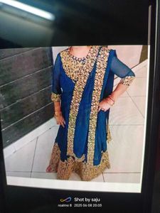 Emerald Green Embroidered Anarkali Gown