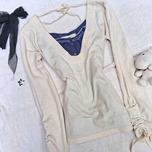 aesthetic Printerest knit cami sweater