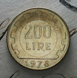 200 Lire Italian 1978 Coin