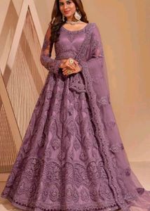 Elegant Lavender Lehenga Choli Set