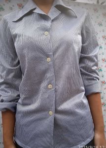 Striped Button-Down Shirt