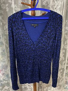 Express Leopard Print Sweater