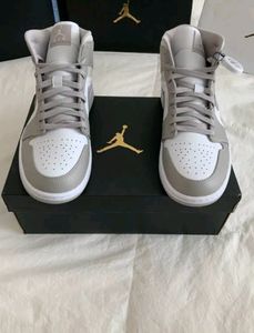 Nike Air Jordan 1 Grey Sneakers (First Copy)