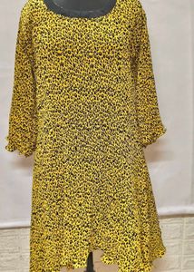 Xl/ XXL Yellow 🐆 Cheetah Print Dress Fix Price