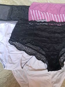 Five  Pure Cotton  Imported Fabric Panty