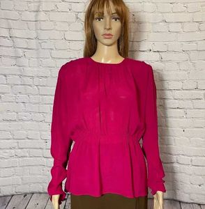 ZARA NWT SEMI-SHEER BLOUSE WITH SHOULDER OPEN BACK