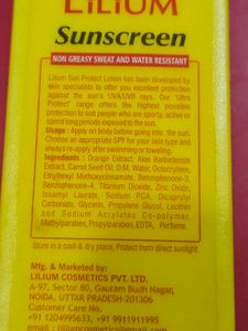 Sunscreen SPF 50 &amp; 45