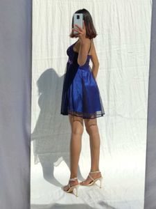 A Line Sexy Mesh Slip Dress