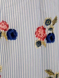 Striped Floral Print Dress size - S