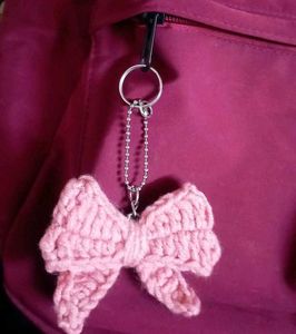 2 Crochet Bow Keychain 🎀